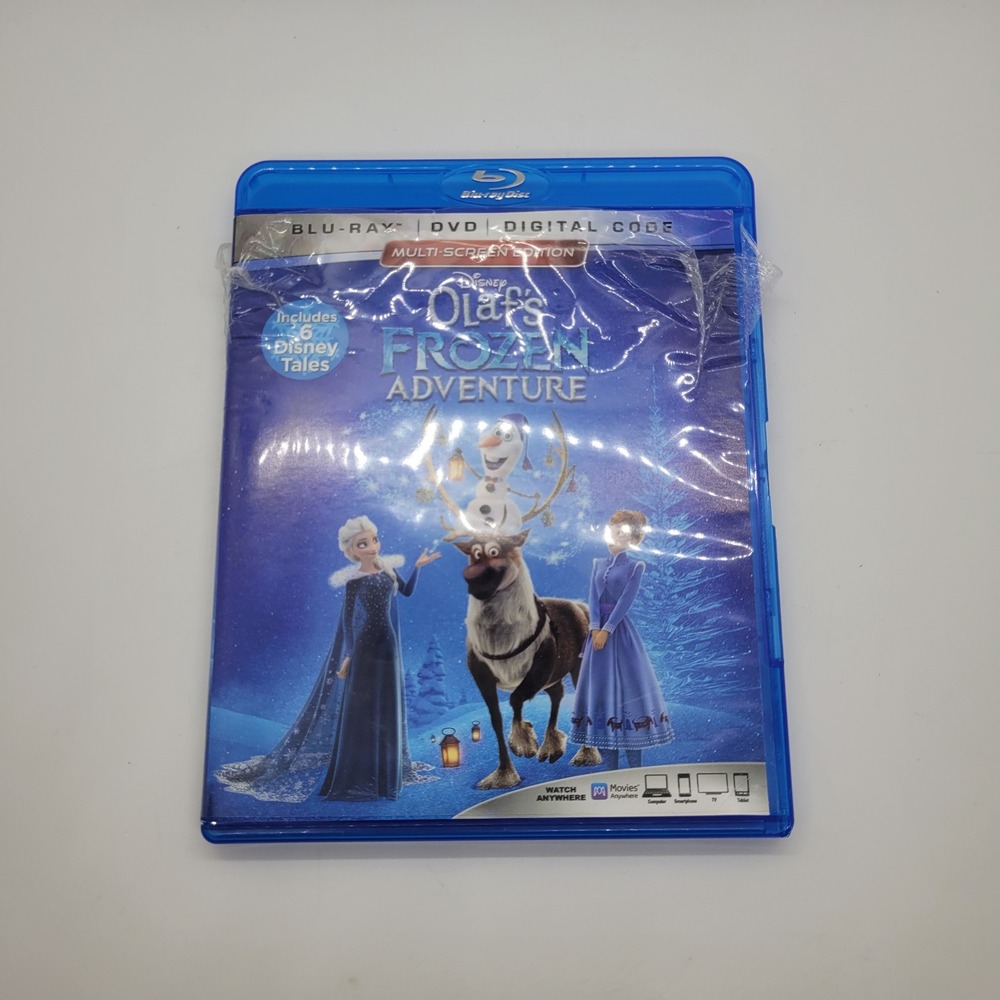 Disney Olafs Frozen Adventure Blu-ray DVD Multi-Screen Edition Holiday Movie